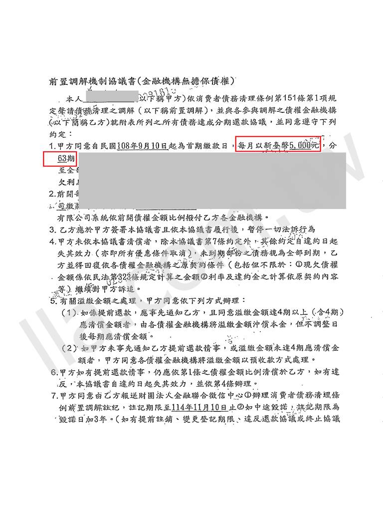 中國信託前置協商